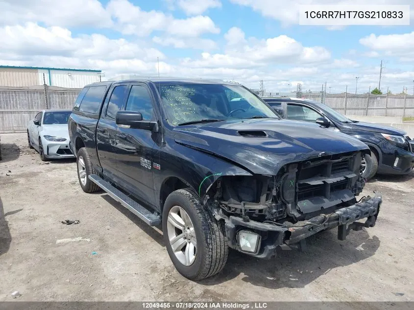 2016 Ram 1500 Sport VIN: 1C6RR7HT7GS210833 Lot: 12049455