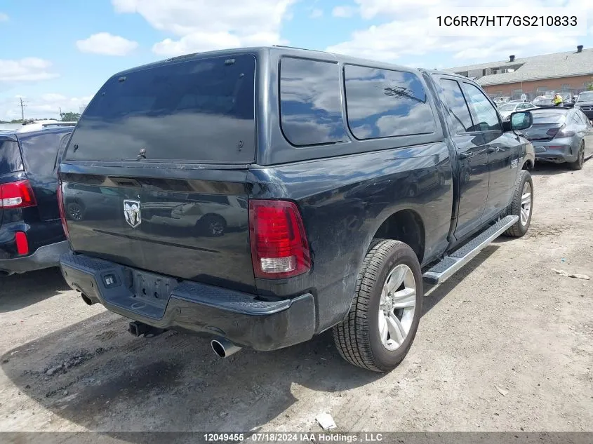 2016 Ram 1500 Sport VIN: 1C6RR7HT7GS210833 Lot: 12049455