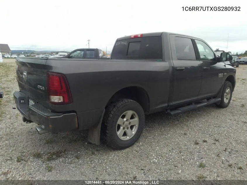 1C6RR7UTXGS280932 2016 Ram 1500 Sport