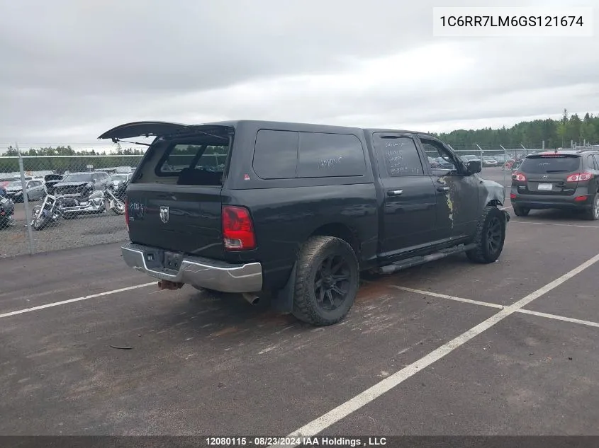 2016 Ram 1500 Slt VIN: 1C6RR7LM6GS121674 Lot: 12080115