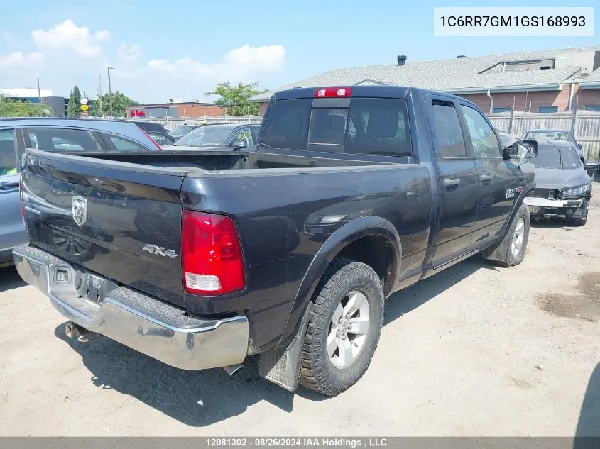 2016 Ram 1500 Slt VIN: 1C6RR7GM1GS168993 Lot: 12081302