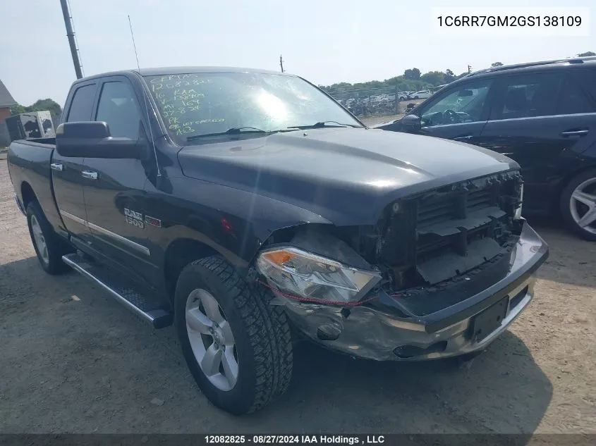 1C6RR7GM2GS138109 2016 Ram 1500 Slt