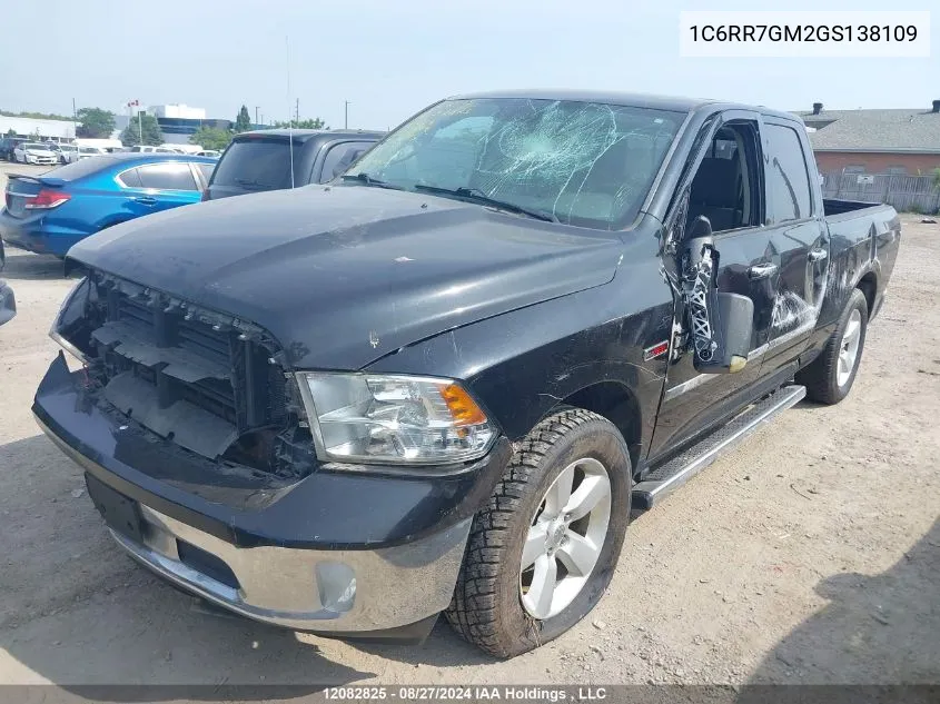 2016 Ram 1500 Slt VIN: 1C6RR7GM2GS138109 Lot: 12082825