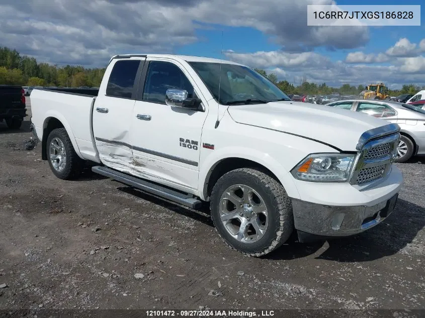 2016 Ram 1500 Laramie VIN: 1C6RR7JTXGS186828 Lot: 12101472