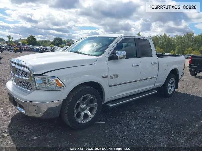 2016 Ram 1500 Laramie VIN: 1C6RR7JTXGS186828 Lot: 12101472