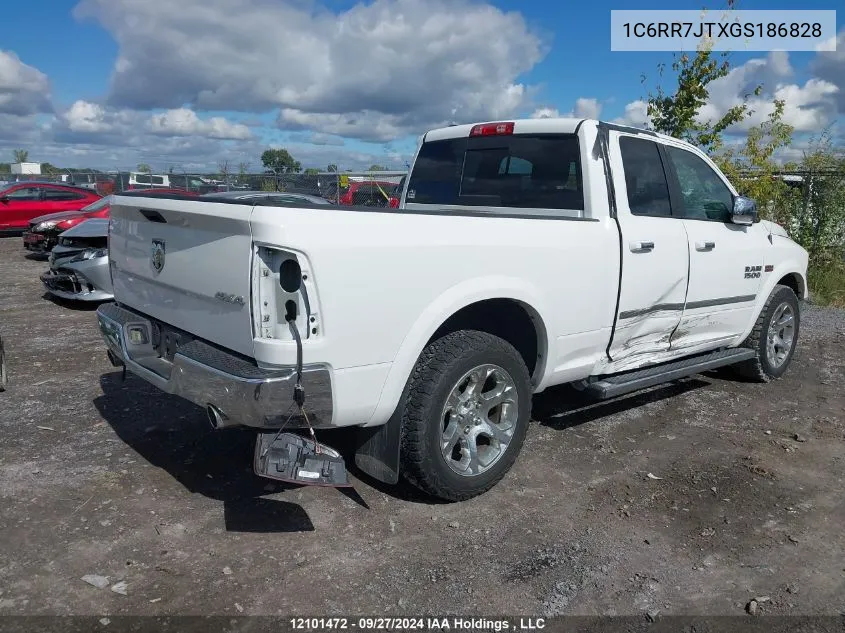 2016 Ram 1500 Laramie VIN: 1C6RR7JTXGS186828 Lot: 12101472