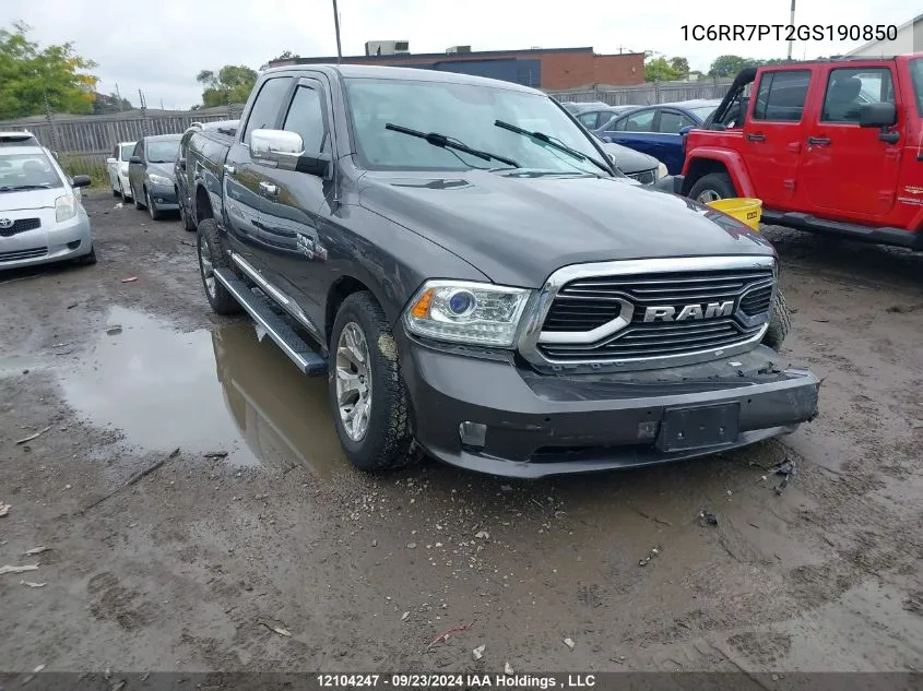 2016 Ram 1500 Longhorn VIN: 1C6RR7PT2GS190850 Lot: 12104247