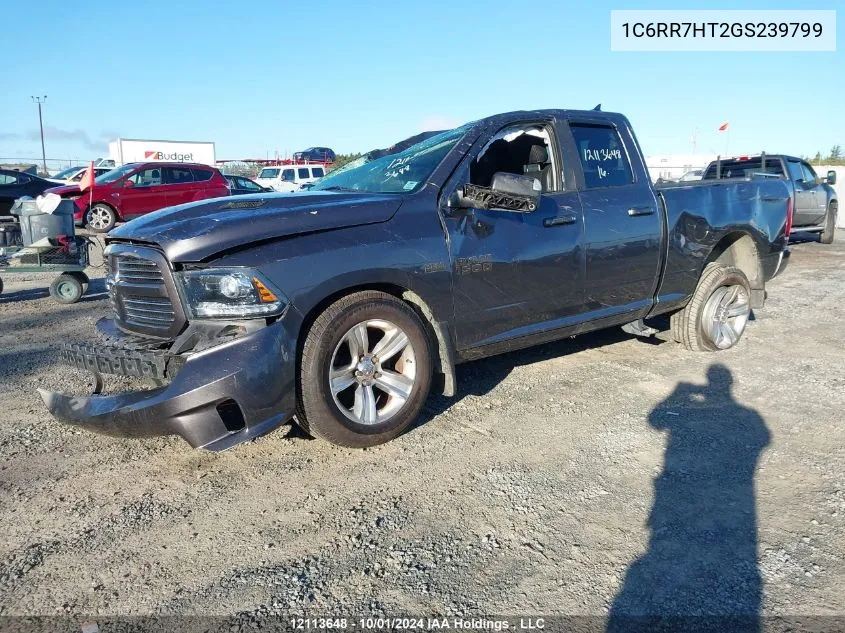 2016 Ram 1500 Sport VIN: 1C6RR7HT2GS239799 Lot: 12113648