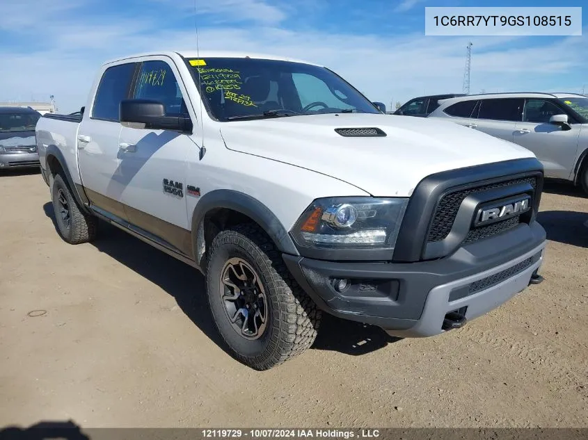 2016 Ram 1500 Rebel VIN: 1C6RR7YT9GS108515 Lot: 12119729