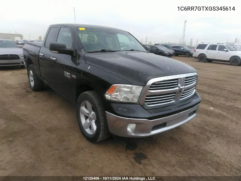 2016 Ram 1500 Slt VIN: 1C6RR7GTXGS345614 Lot: 12125406