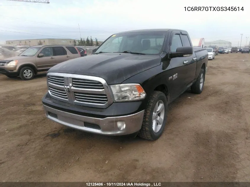 2016 Ram 1500 Slt VIN: 1C6RR7GTXGS345614 Lot: 12125406