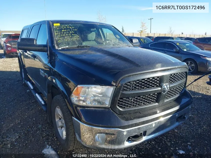 2016 Ram 1500 Slt VIN: 1C6RR7LT0GS172496 Lot: 12132480