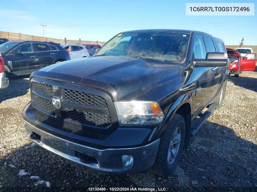 2016 Ram 1500 Slt VIN: 1C6RR7LT0GS172496 Lot: 12132480