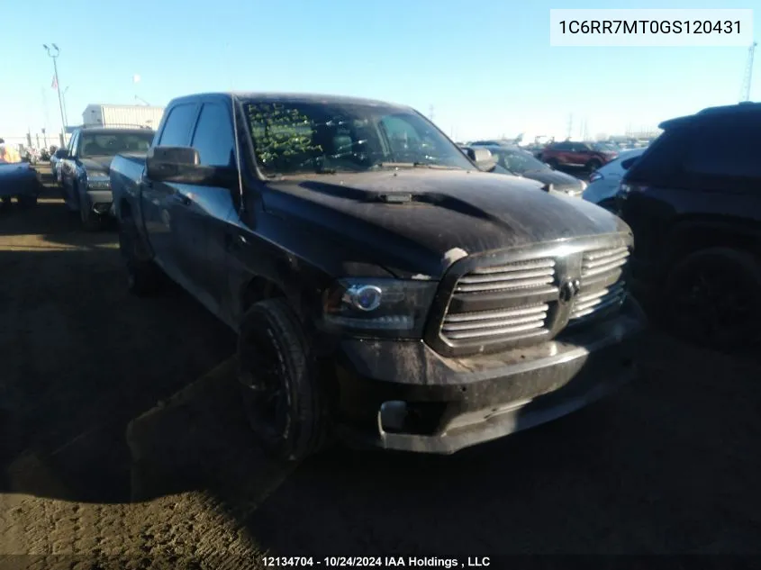 2016 Ram 1500 Sport VIN: 1C6RR7MT0GS120431 Lot: 12134704