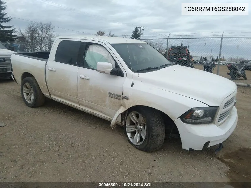 2016 Ram 1500 Sport VIN: 1C6RR7MT6GS288042 Lot: 30046809