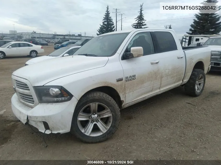 2016 Ram 1500 Sport VIN: 1C6RR7MT6GS288042 Lot: 30046809