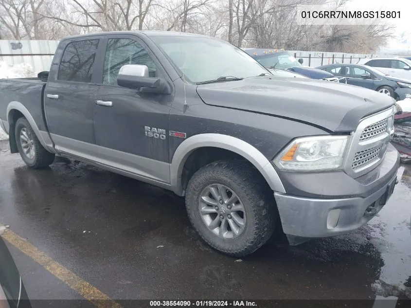 2016 Ram 1500 Laramie VIN: 01C6RR7NM8GS15801 Lot: 38554090