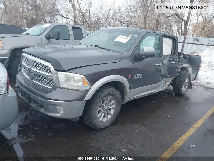 2016 Ram 1500 Laramie VIN: 01C6RR7NM8GS15801 Lot: 38554090