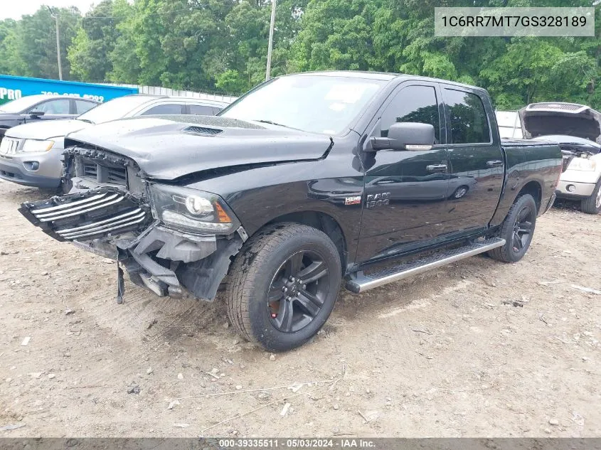 2016 Ram 1500 Sport VIN: 1C6RR7MT7GS328189 Lot: 39335511