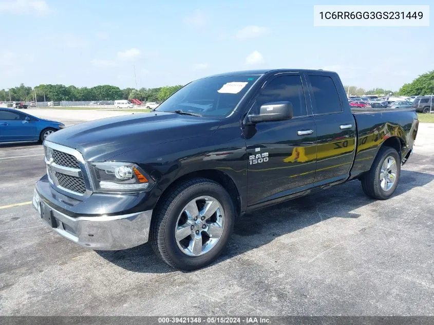 1C6RR6GG3GS231449 2016 Ram 1500 Slt