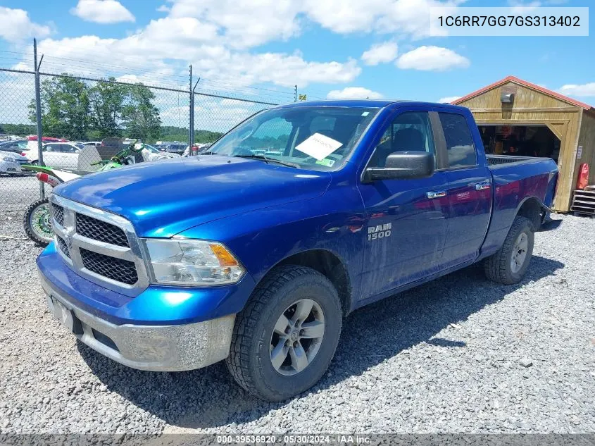 2016 Ram 1500 Slt VIN: 1C6RR7GG7GS313402 Lot: 39536920