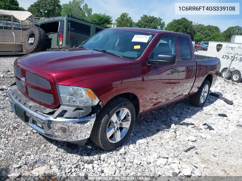 2016 Ram 1500 Tradesman VIN: 1C6RR6FT4GS339108 Lot: 39604238