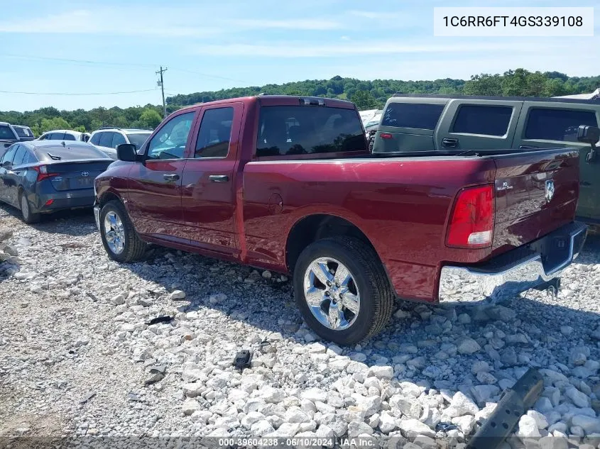 2016 Ram 1500 Tradesman VIN: 1C6RR6FT4GS339108 Lot: 39604238