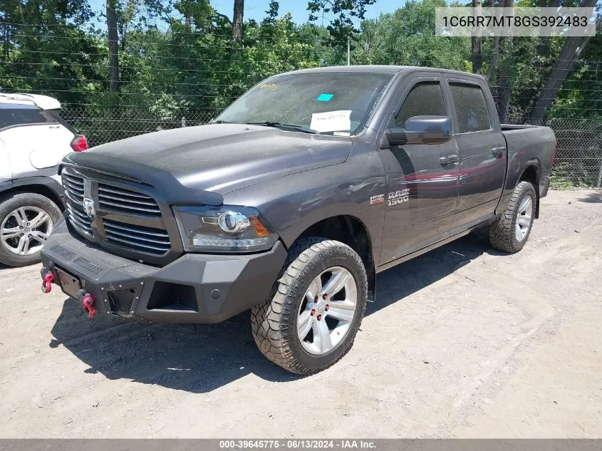 2016 Ram 1500 Sport VIN: 1C6RR7MT8GS392483 Lot: 39645775