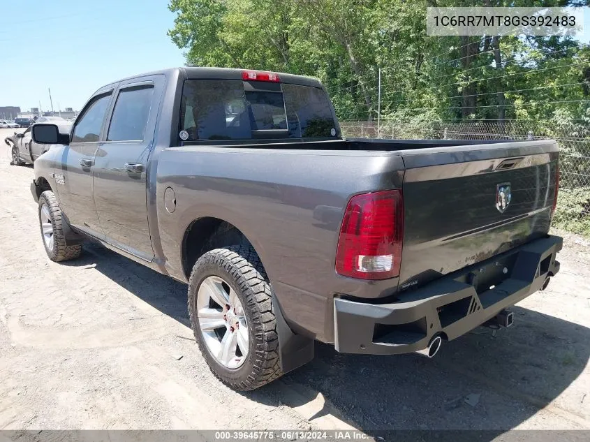 2016 Ram 1500 Sport VIN: 1C6RR7MT8GS392483 Lot: 39645775