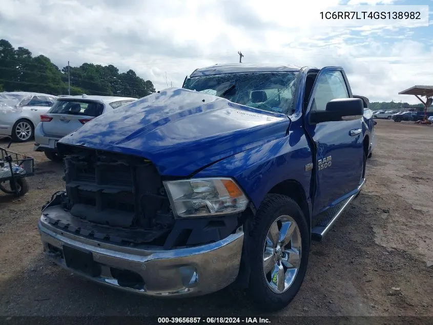 2016 Ram 1500 Lone Star VIN: 1C6RR7LT4GS138982 Lot: 39656857