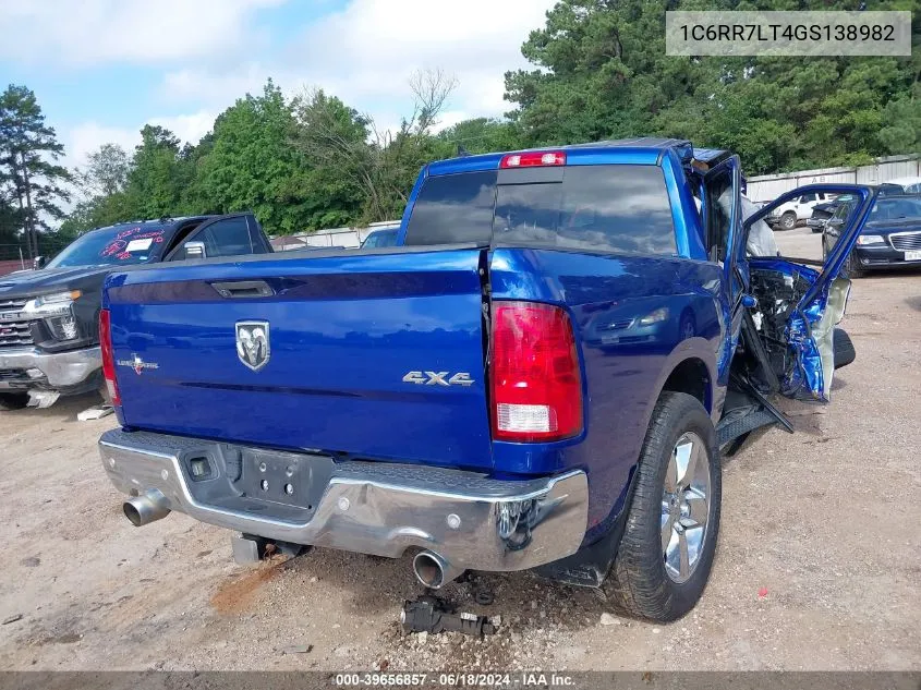 2016 Ram 1500 Lone Star VIN: 1C6RR7LT4GS138982 Lot: 39656857