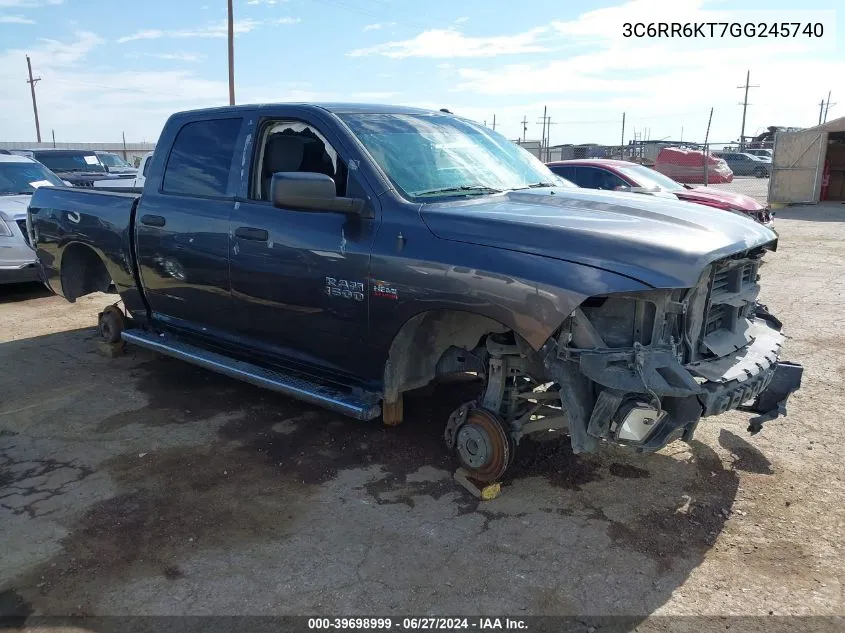 2016 Ram 1500 Express VIN: 3C6RR6KT7GG245740 Lot: 39698999