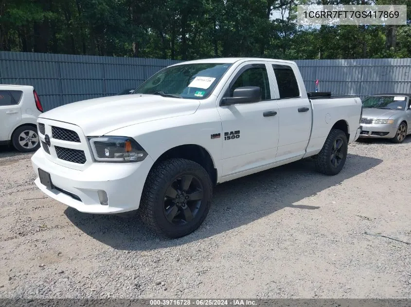 2016 Ram 1500 Express VIN: 1C6RR7FT7GS417869 Lot: 39716728