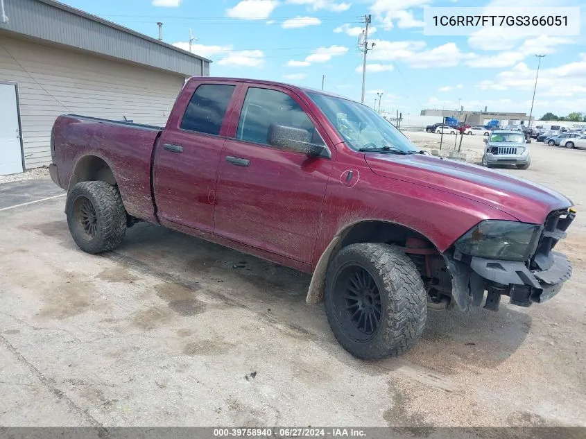 2016 Ram 1500 Express VIN: 1C6RR7FT7GS366051 Lot: 39758940