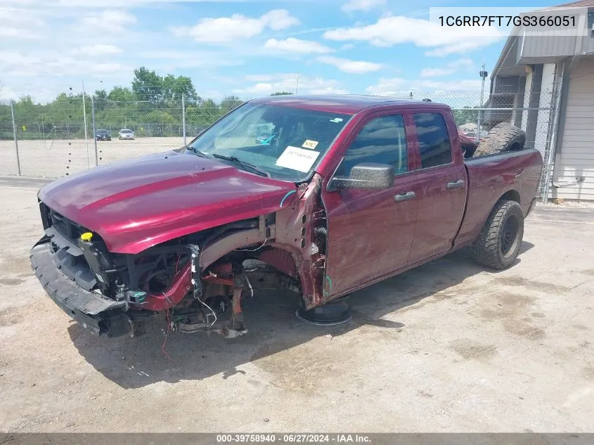 2016 Ram 1500 Express VIN: 1C6RR7FT7GS366051 Lot: 39758940