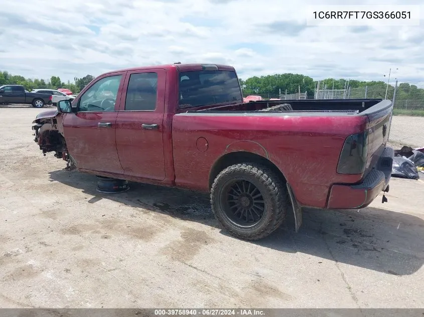 2016 Ram 1500 Express VIN: 1C6RR7FT7GS366051 Lot: 39758940