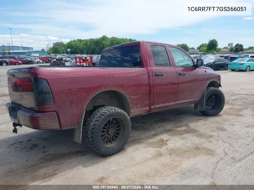 2016 Ram 1500 Express VIN: 1C6RR7FT7GS366051 Lot: 39758940