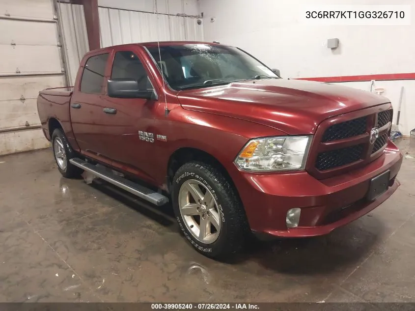 2016 Ram 1500 Express VIN: 3C6RR7KT1GG326710 Lot: 39905240