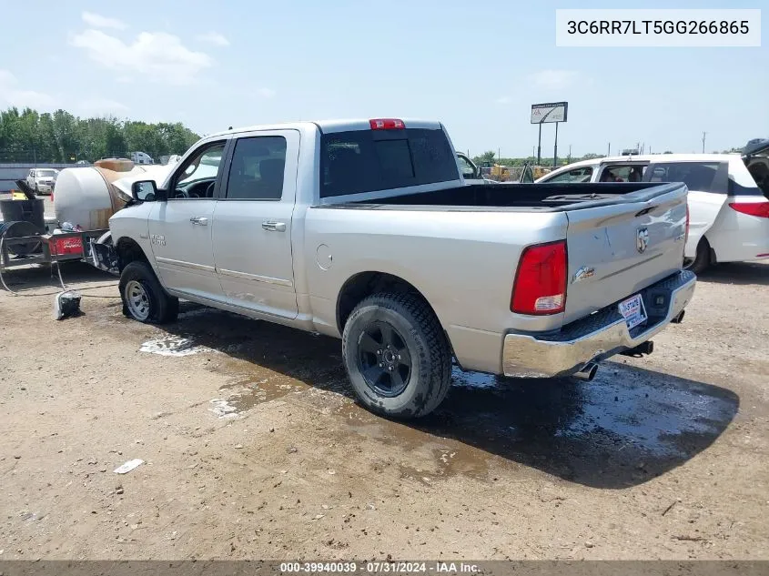 2016 Ram 1500 Big Horn VIN: 3C6RR7LT5GG266865 Lot: 39940039