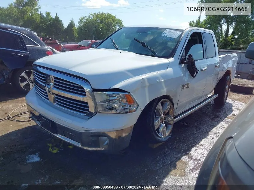 1C6RR7GGXGS214668 2016 Ram 1500 Big Horn