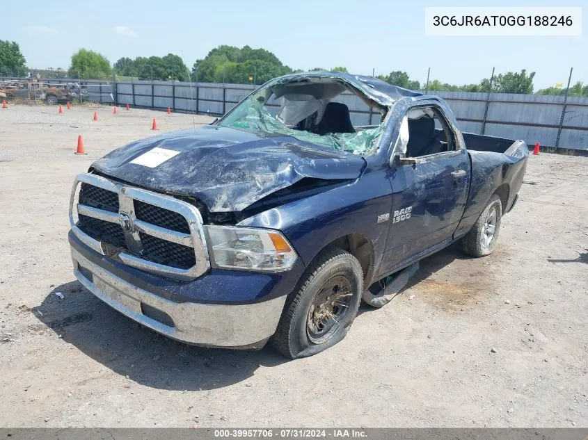 2016 Ram 1500 Tradesman VIN: 3C6JR6AT0GG188246 Lot: 39957706