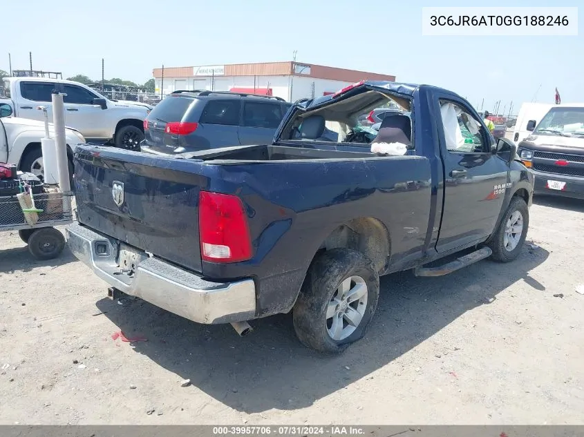 2016 Ram 1500 Tradesman VIN: 3C6JR6AT0GG188246 Lot: 39957706