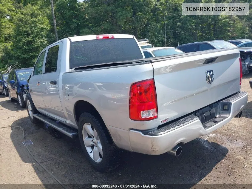 2016 Ram 1500 Express VIN: 1C6RR6KT0GS182957 Lot: 39992248