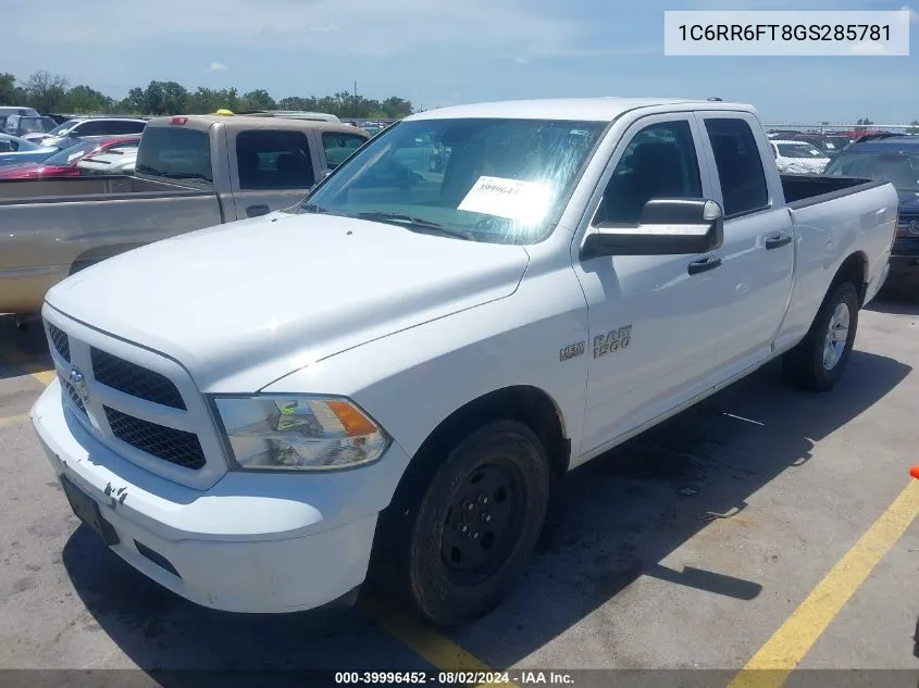 2016 Ram 1500 Tradesman VIN: 1C6RR6FT8GS285781 Lot: 39996452