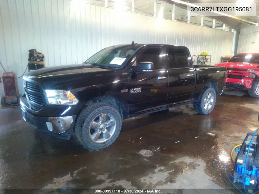 2016 Ram 1500 Slt VIN: 3C6RR7LTXGG195081 Lot: 39997118