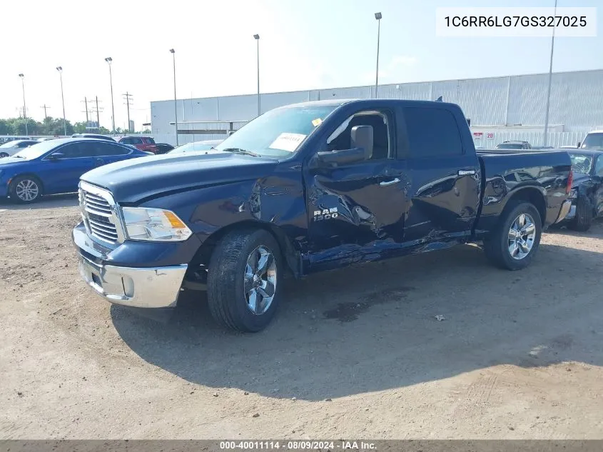 2016 Ram 1500 Lone Star VIN: 1C6RR6LG7GS327025 Lot: 40011114