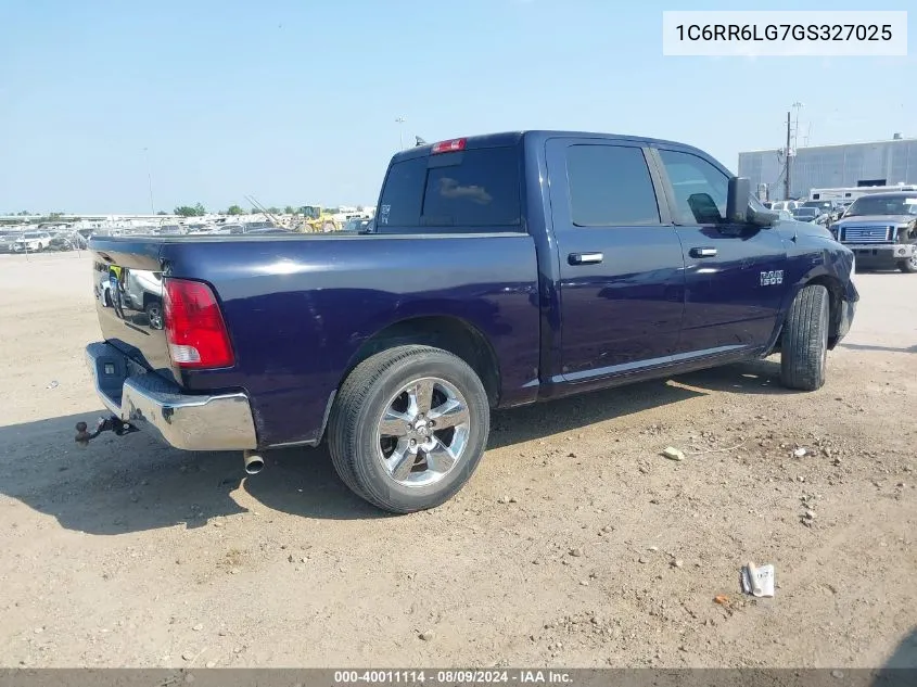 1C6RR6LG7GS327025 2016 Ram 1500 Lone Star