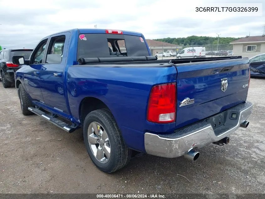 3C6RR7LT7GG326399 2016 Ram 1500