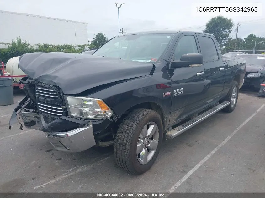 2016 Ram 1500 Big Horn VIN: 1C6RR7TT5GS342965 Lot: 40044082