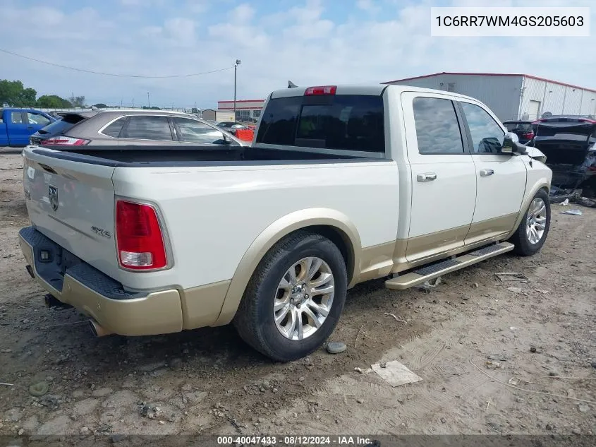 1C6RR7WM4GS205603 2016 Ram 1500 Longhorn